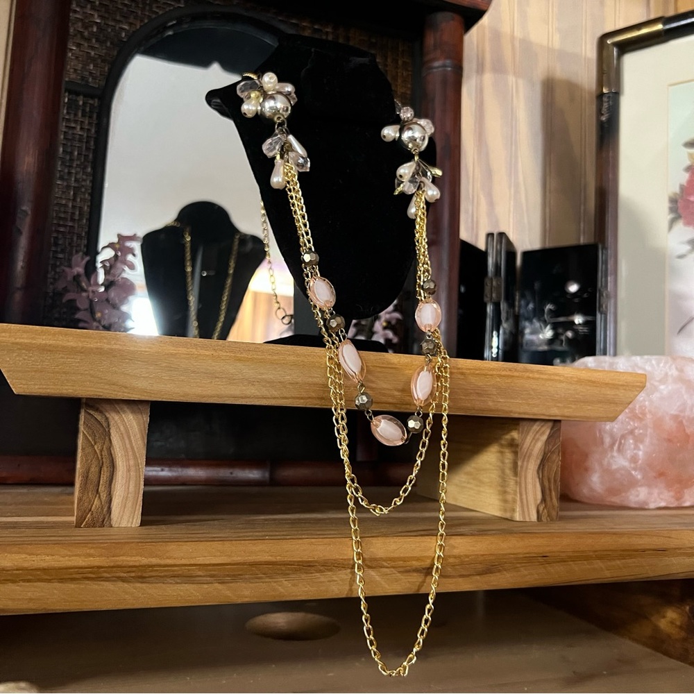 Long Chunky Detailed Necklace